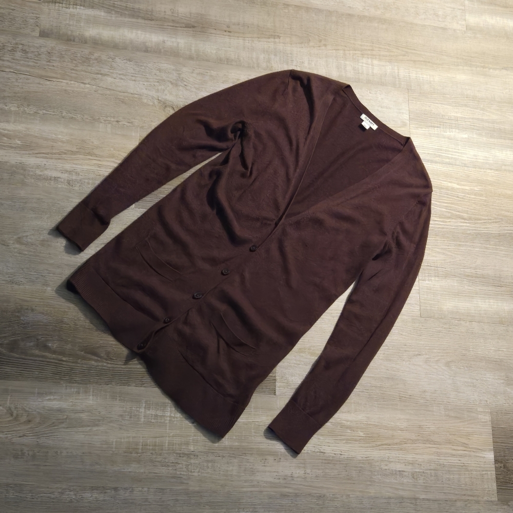 Old Navy Women's Small Burgundy Boyfriend Cardigan Sweater